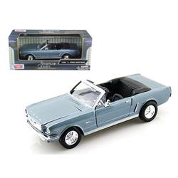 73212bl 1964 1 by 2 Ford Mustang Convertible Blue 1 by 24 Diecast Model Car -  MOTORMAX