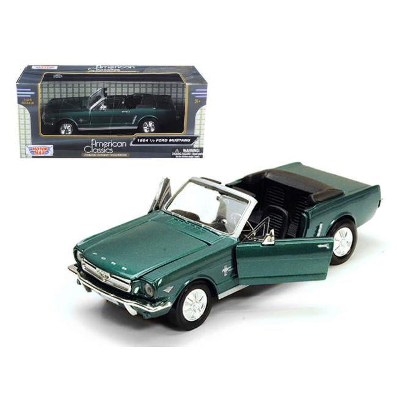1 by 2 Ford Mustang Convertible Green 1 by 24 Diecast Model Car by -  Play4Hours, PL994465