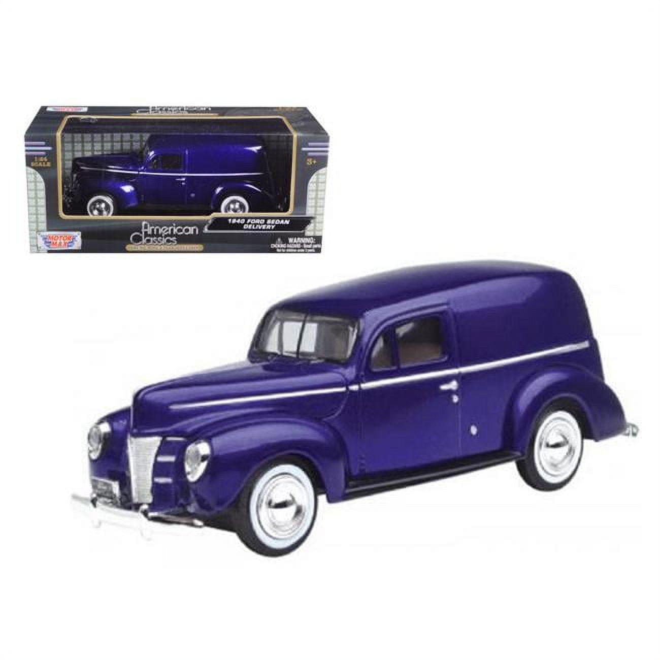 1 by 24 1940 Ford Sedan Delivery Diecast Car Model - Purple -  Play4Hours, PL994468