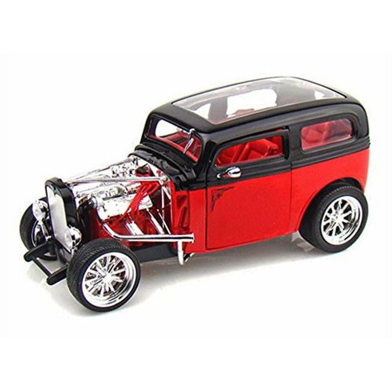 92849R 1 by 18 1931 Ford Model A Custom Diecast Model Car, Red & Black -  ROAD SIGNATURE