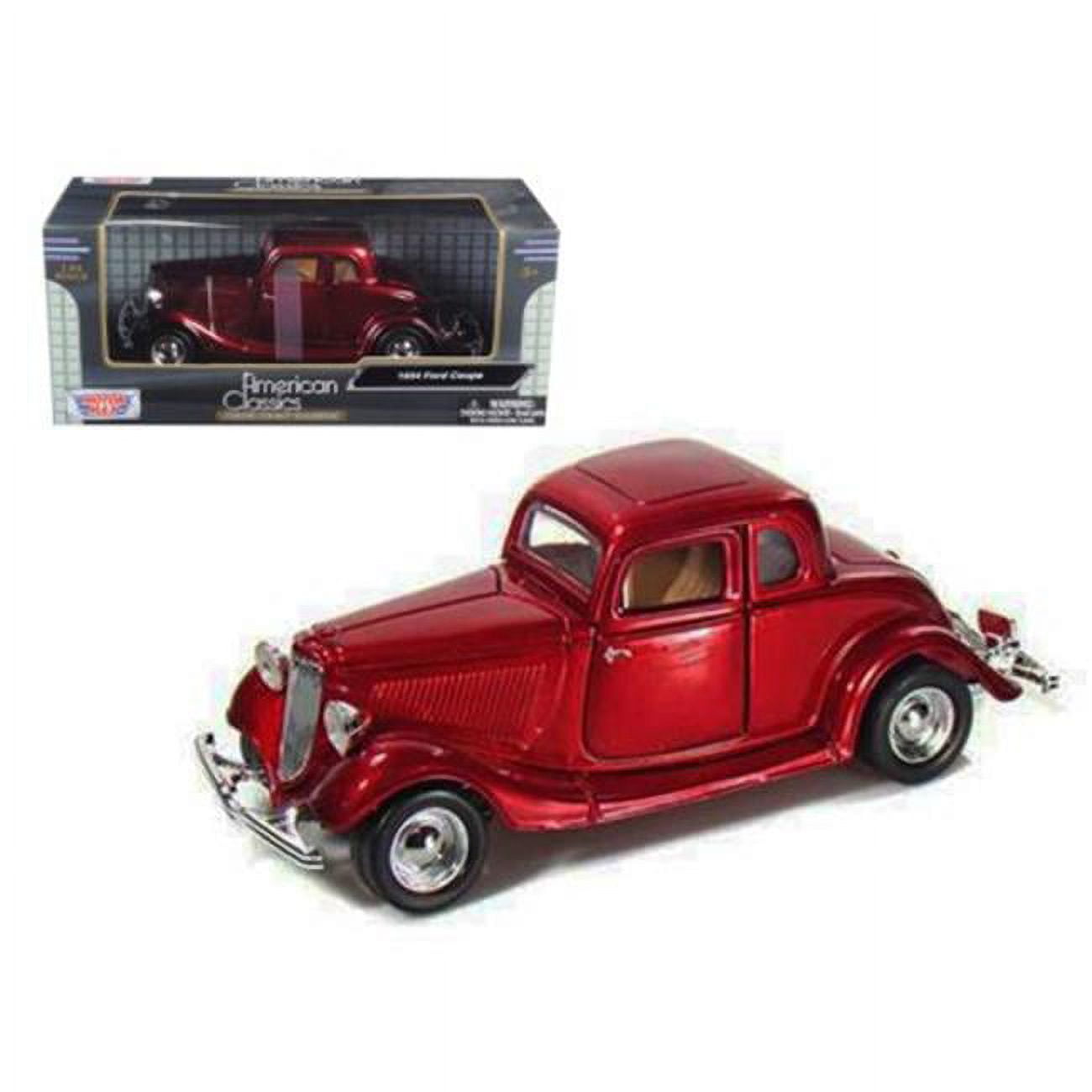 1934 Ford Coupe Model Car, Red -  Play4Hours, PL994512