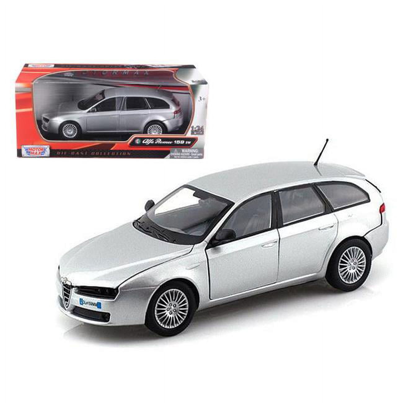 73372s 1 by 24 Alfa Romeo 159 SW Diecast Car Model, Silver