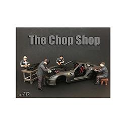 "Chop Shop" 4 Piece Figure Set for 1:24 Scale Models by American Diorama 38259, 38260, 38261, 38262