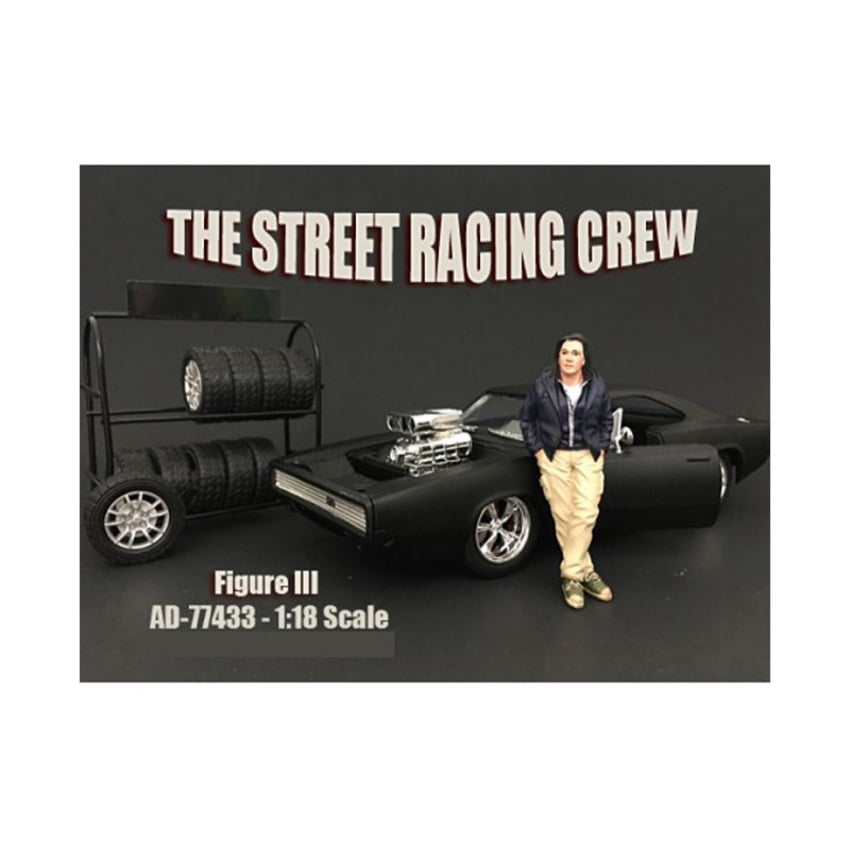 Picture of American Diorama 77433 The Street Racing Crew Figure III for 1 isto 18 Diecast Model Car