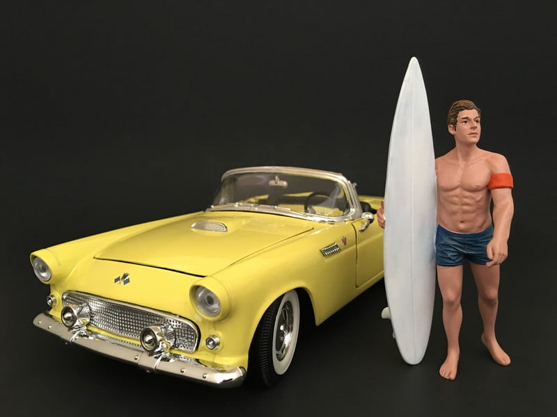 Picture of American Diorama 77491 Surfer Greg Figure for 1 isto 24 Diecast Model Car
