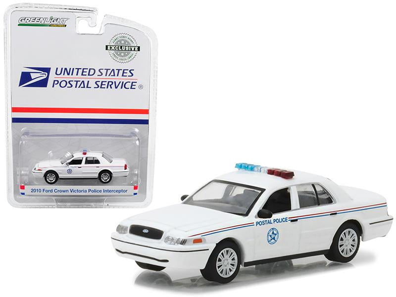 29891 1 isto 64 2010 Ford Crown Victoria United States Postal Service Police Diecast Model Car -  GreenLight