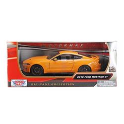 79352or 1-24 Scale 2018 Ford Mustang GT 5.0 Diecast Model Car - Orange with Black Wheels -  MOTORMAX