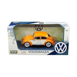 Picture of Motormax 79558or 1-24 Diecast Scale 1966 Volkswagen Classic Beetle Car with Rear Luggage Rack - Orange