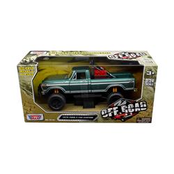 79138 1 by 24 Scale Diecast Custom Pickup Truck Off Road for 1979 Ford F-150 Model, Green -  MOTORMAX