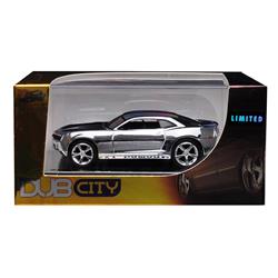 2006 Chevrolet Camaro Concept Chrome Silver Dub City Limited Edition 1/64 Diecast Model Car by Jada 91309
