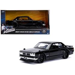 Jada 99602 Brians Nissan Skyline 2000 GT-R KPGC10 Black Fast & Furious Movie 1-32 Diecast Model Car -  Jada Toys