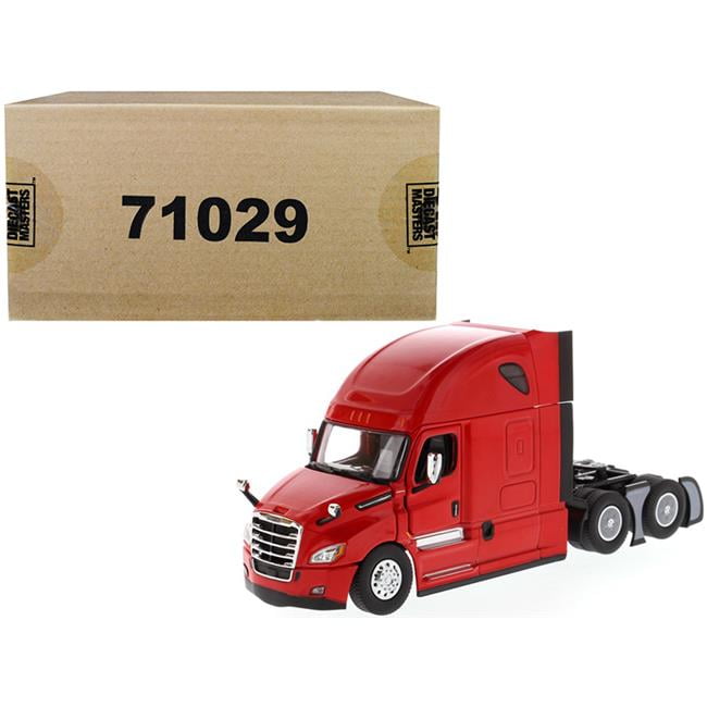 71029 Freightliner New Cascadia Sleeper Cab Truck Tractor 1 by 50 Diecast Model, Red -  DIECAST MASTERS