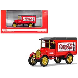 Motorcity Classics  1926 Ford Model TT Delivery Van Coca-Cola Red with Gold Wheels 1 by 43 Diecast Model Car -  MOTOR CITY CLASSICS, MO95667