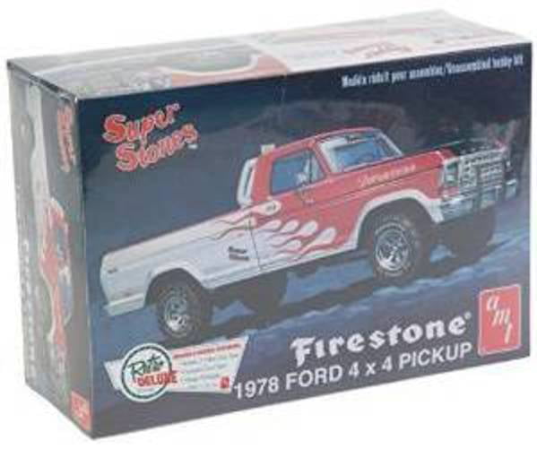 Picture of AMT AMT858 Skill 2 Model Kit 1978 Ford 4 x 4 in. Pickup Truck Firestone Super Stones 1 by 25 Scale Model