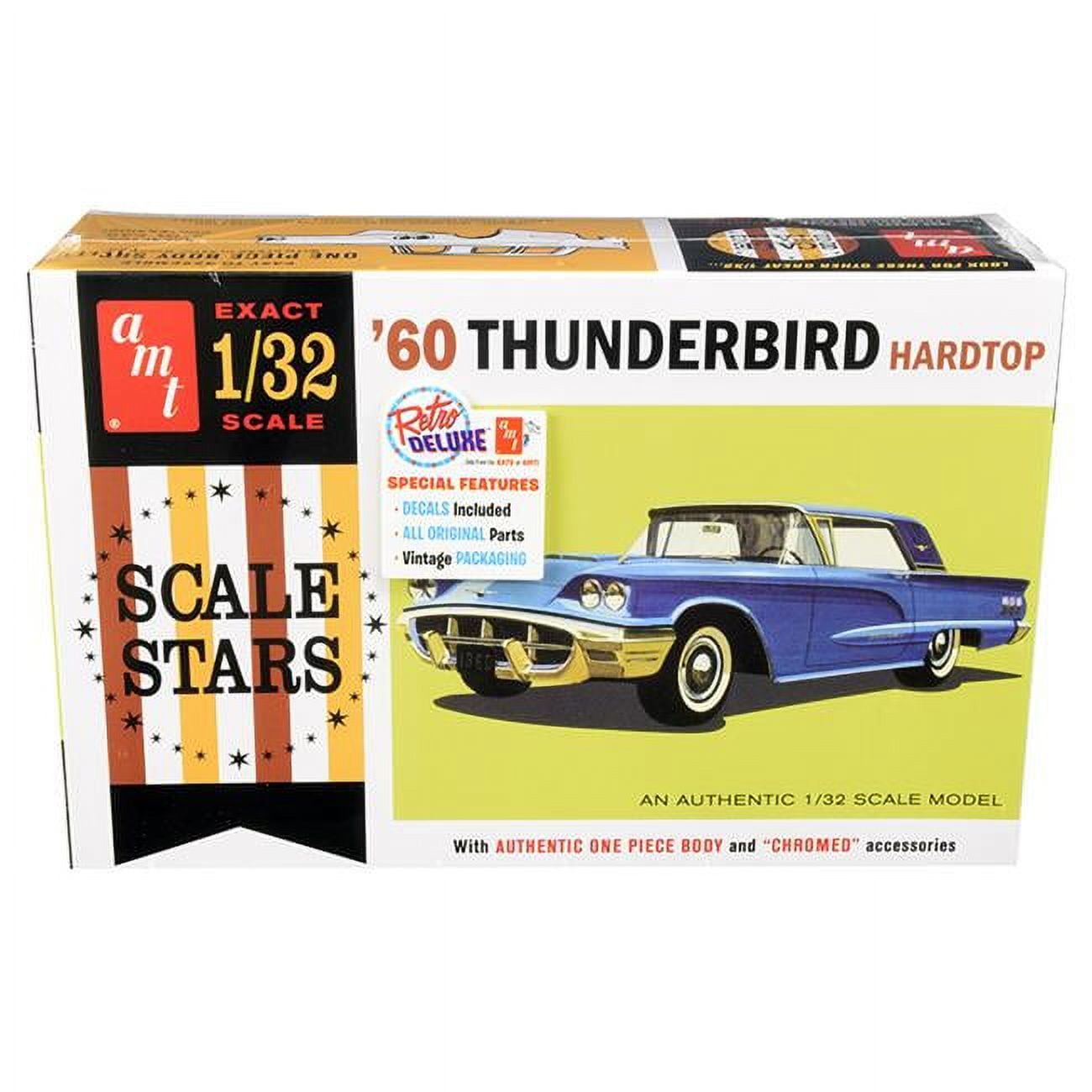 Picture of AMT AMT1135 Skill 2 Model Kit 1960 Ford Thunderbird Hardtop Scale Stars 1 by 32 Scale Model