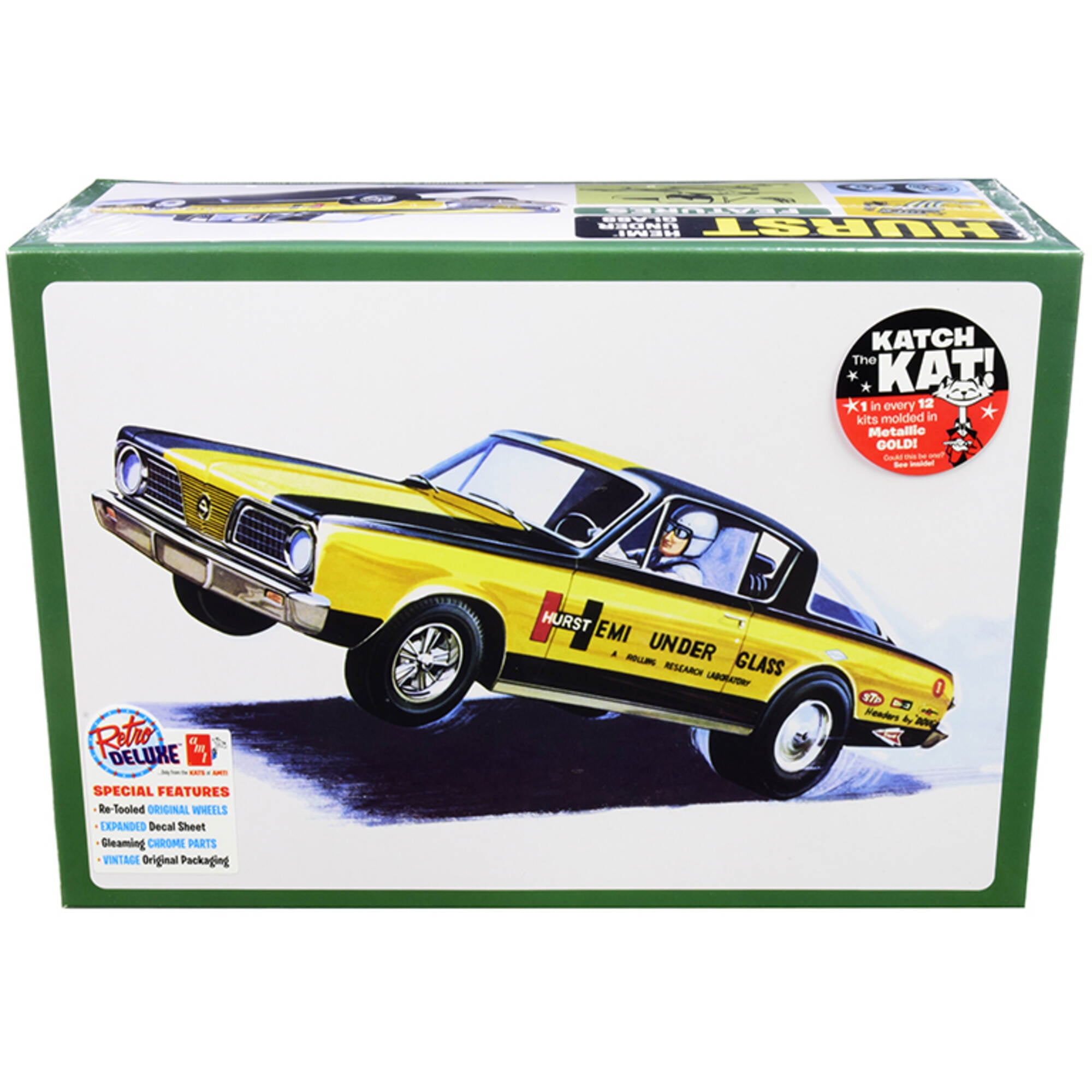 Picture of AMT AMT1153 Skill 2 Model Kit 1966 Plymouth Barracuda Funny Car Hemi Under Glass 1 by 25 Scale Model