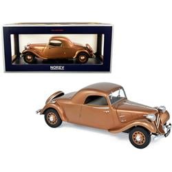 Picture of Norev 181441 1939 Citroen Traction Avant 11B Coupe Metallic 1-18 Diecast Model Car, Brown
