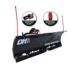 AVAL8826 UNIVERSAL 88-Inch x 26-Inch Hitch-Mounted Winch Driven Snowplow