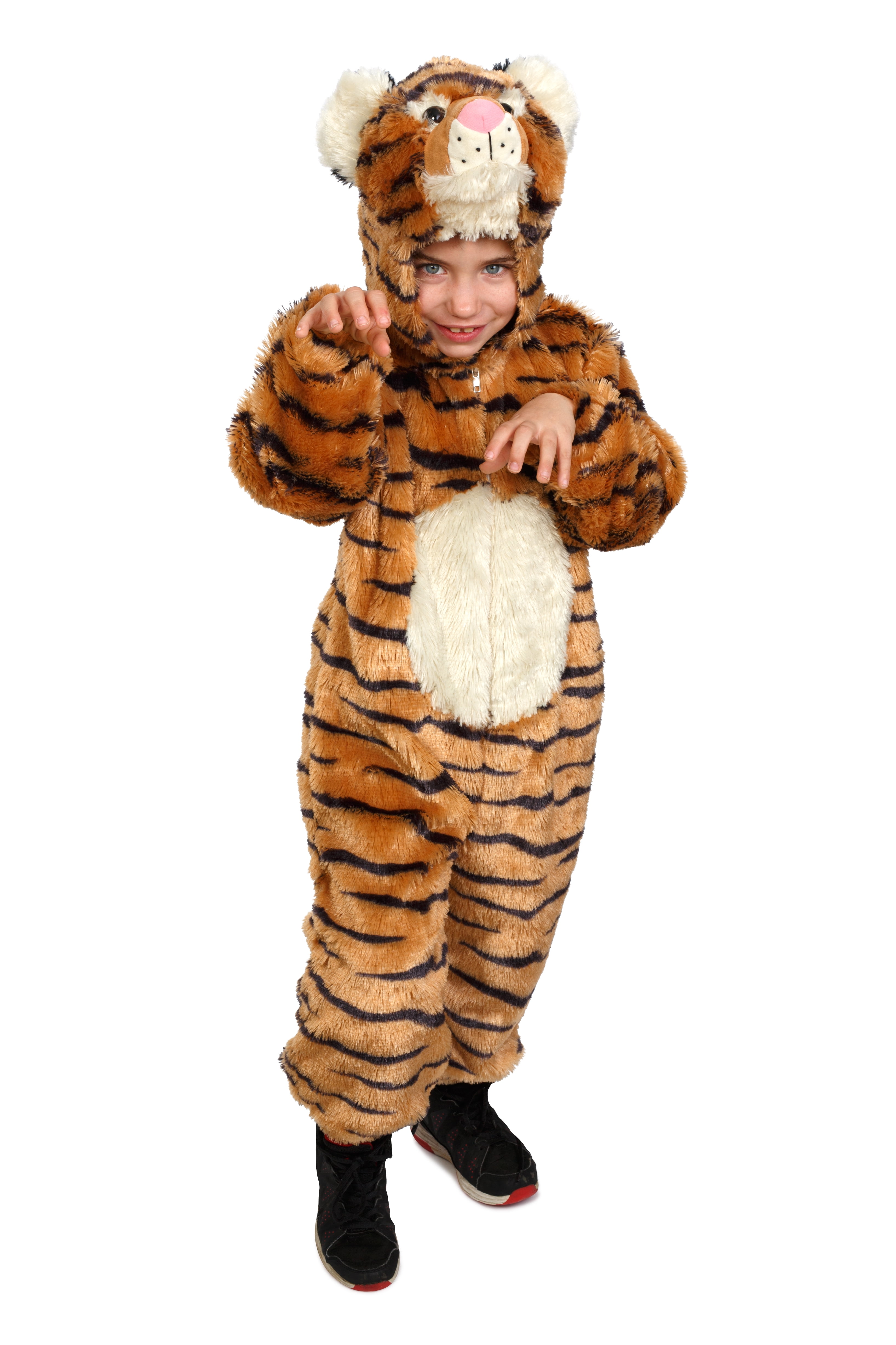 Picture of Dress Up America 864-M Striped Tiger Costume for 8 to 10 Years Kids, Medium