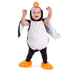 Picture of Dress Up America 871-6-12 Penguin Costume for 6 to 12 Months Kids - White, Black & Yellow