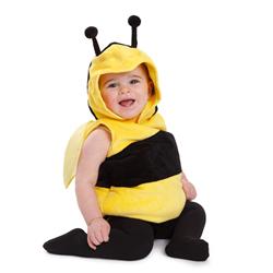 Picture of Dress Up America 868-12-24 Fuzzy Little Bee Costume for 12 to 24 Months Baby&#44; Black & Yellow