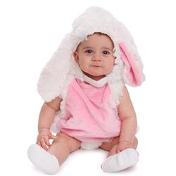 Picture of Dress Up America 858-12-24 Plush Bunny Cozy Rabbit Costume for 12 to 24 Months Baby&#44; Pink & White