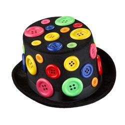 Button Top Hat - One Size, Adult