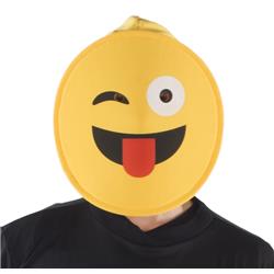 Picture of Dress Up America 991 Face with Tongue Emoji Mask - Kids