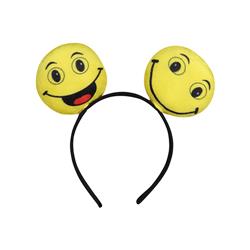 Smiley Emoji Headband, Multi Color - One Size