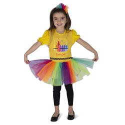Picture of Dress Up America 1023-T2 Crayon Box Girls Costume - Toddler 2