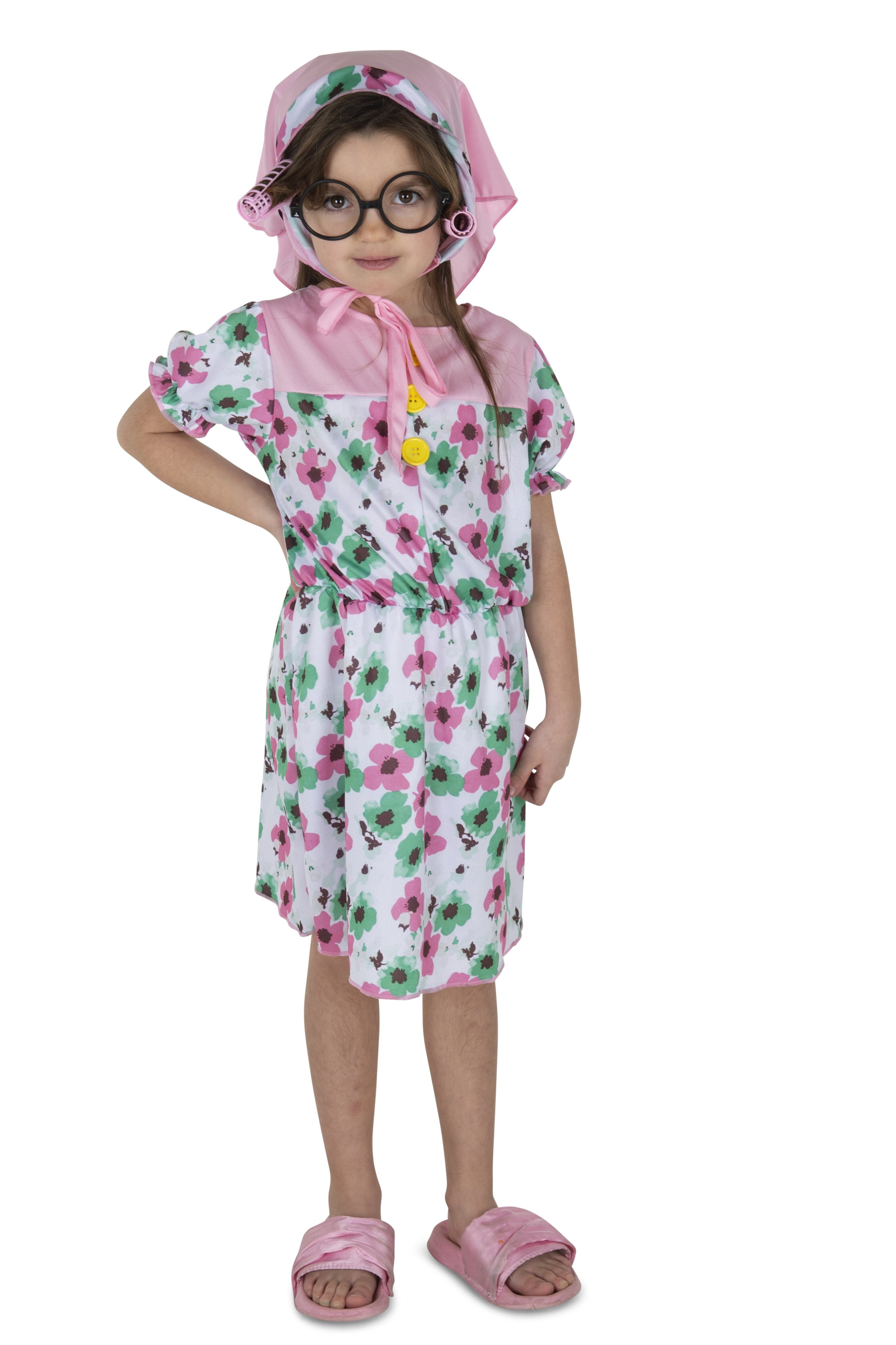 Picture of Dress Up America 1036-L Lil Granny Girls Costume - Large - Age Group 12-14 Years