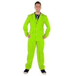 Adult Neon Yellow 3 Piece Suit - Medium