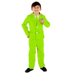 Kids Neon Yellow 3 Piece Suit - Small - Age Group 4-6 Years