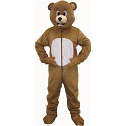 Bear Mascot Costume, Brown - Extra Large - 16-18 Years