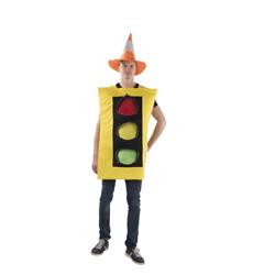 Picture of Dress Up America 898-Adult Traffic Light Costume with Tunic & Hat - Adult One Size