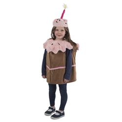 Picture of Dress Up America 1002-T4-S Cake Slice Girls Costume - Toddler 4 & Small - Age Group 4-6 Years