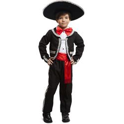 Mexican Boy Costume - Red & Silver - Small - Comfortable Fit