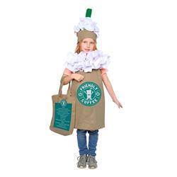 Picture of Dress Up America 1055-S Girls Frappuccino Costume - Small - Size 4-6