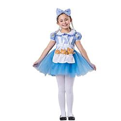 Picture of Dress Up America 1065-S Girl Goldilocks Costume with Apron 3 Bears & Headband&#44; Blue - Small