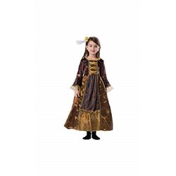 GirlDuchess Costume Dress & Hair Pin, Brown - Medium