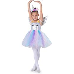Picture of Dress Up America 1087-S Unicorn Dress for Girls - Small - 4-6 Years