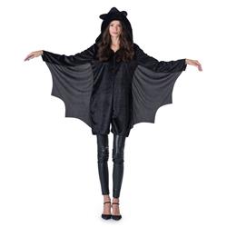 Bat Women Adult Costume, Black - Extra Large