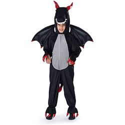 Picture of Dress Up America 1093-L Ferocious Dragon Costume for Kids, Black - Large - 12-14 Years