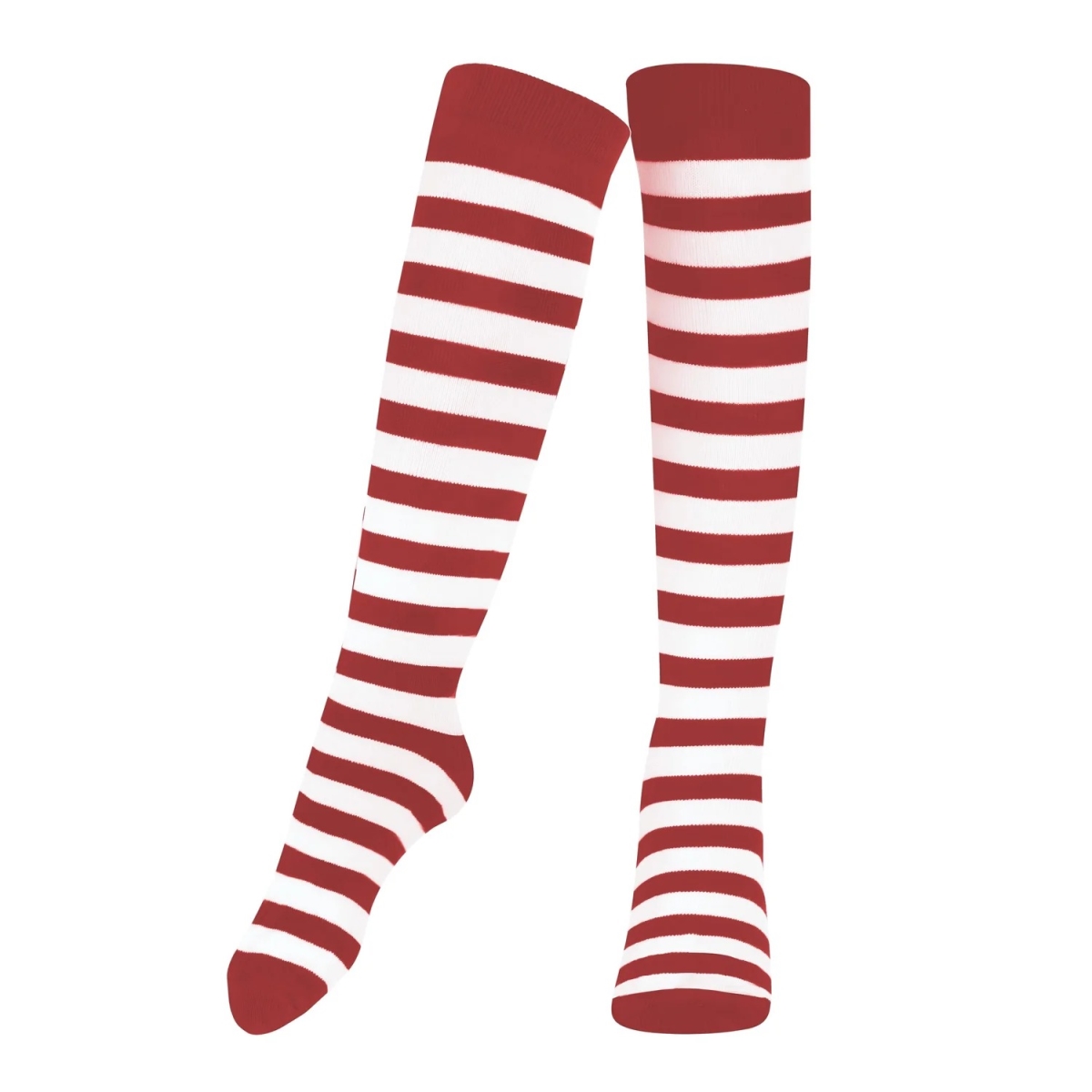 Kids' Red & White Striped Cotton Socks - Size 12 - Stylish Comfort