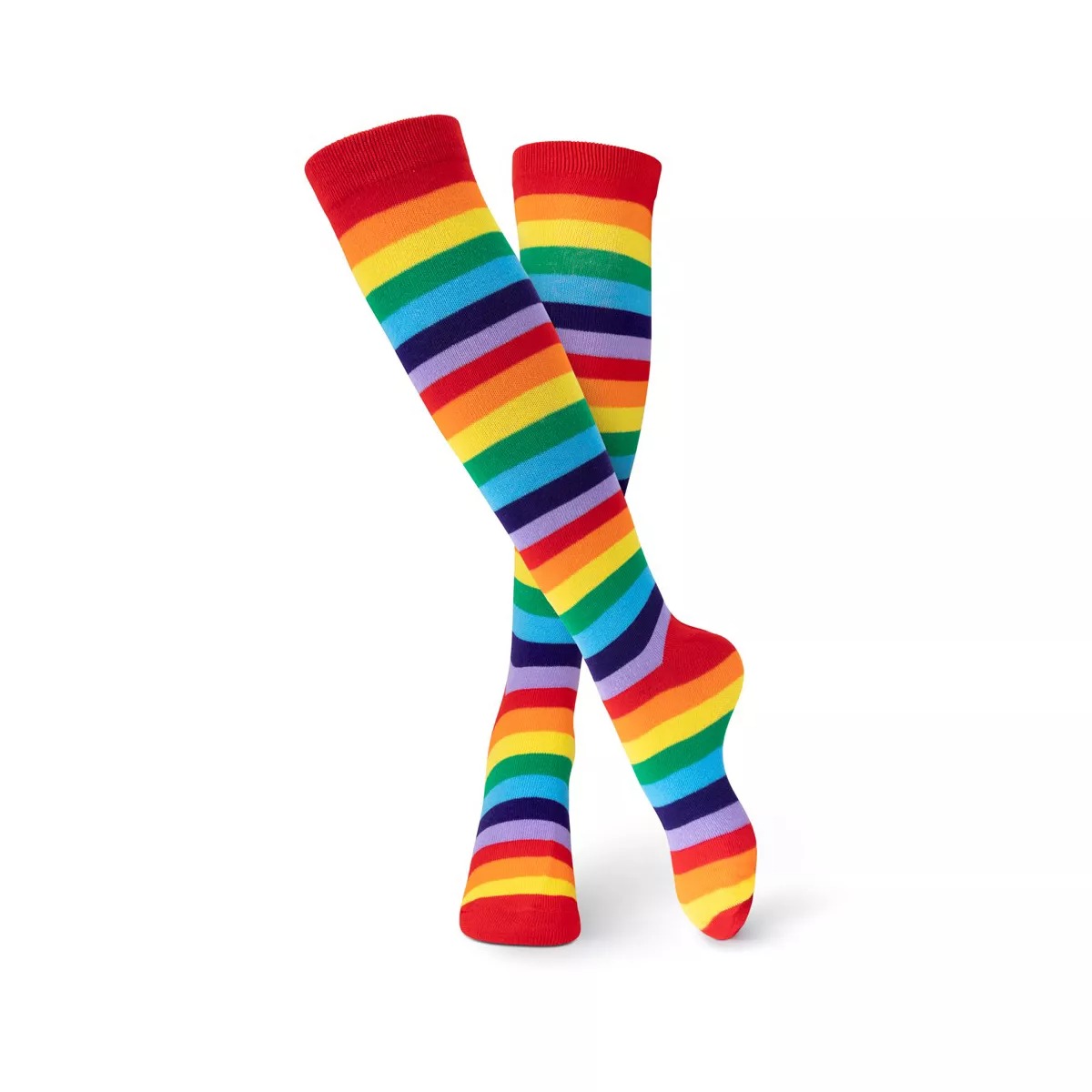 Striped Cotton Socks for Adults - Rainbow