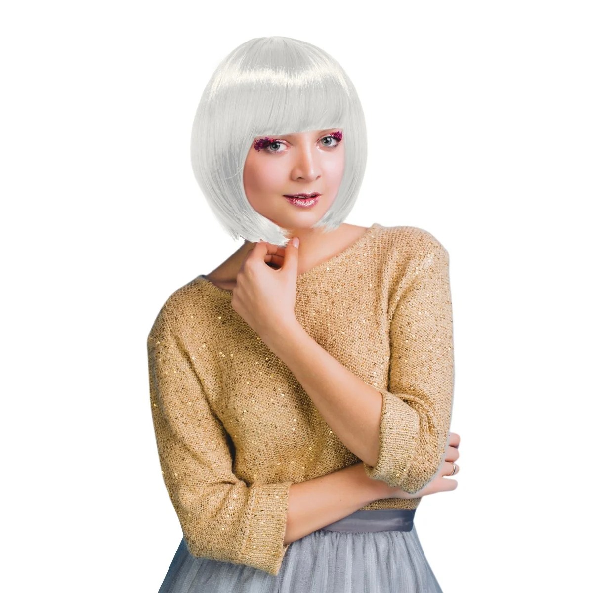 1183 Bob Wig for Women - White
