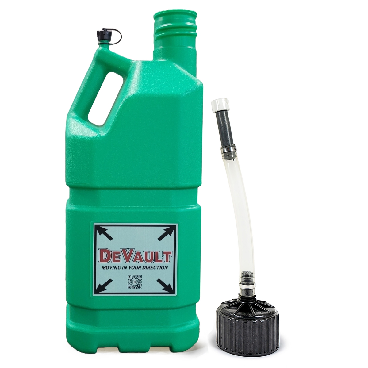 DEV5GAL-LG 5 Gallon LIGHT GREEN Utility Jug w/hose assembly