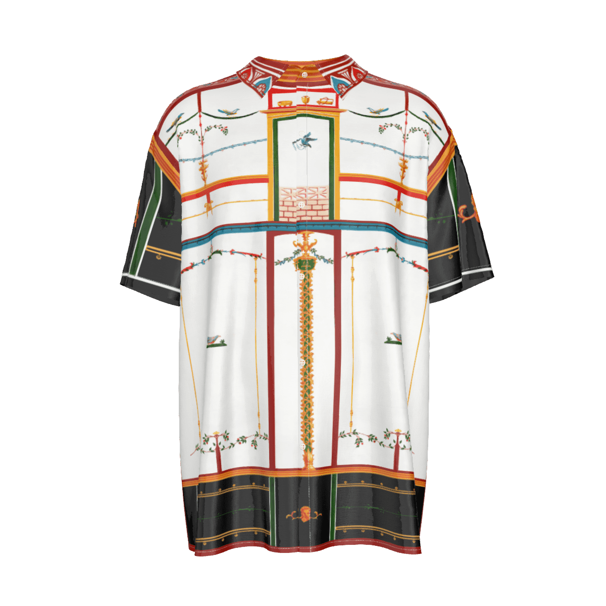 Beaus Beautiful Fresco Short Sleeve Button Shirts - 4XL