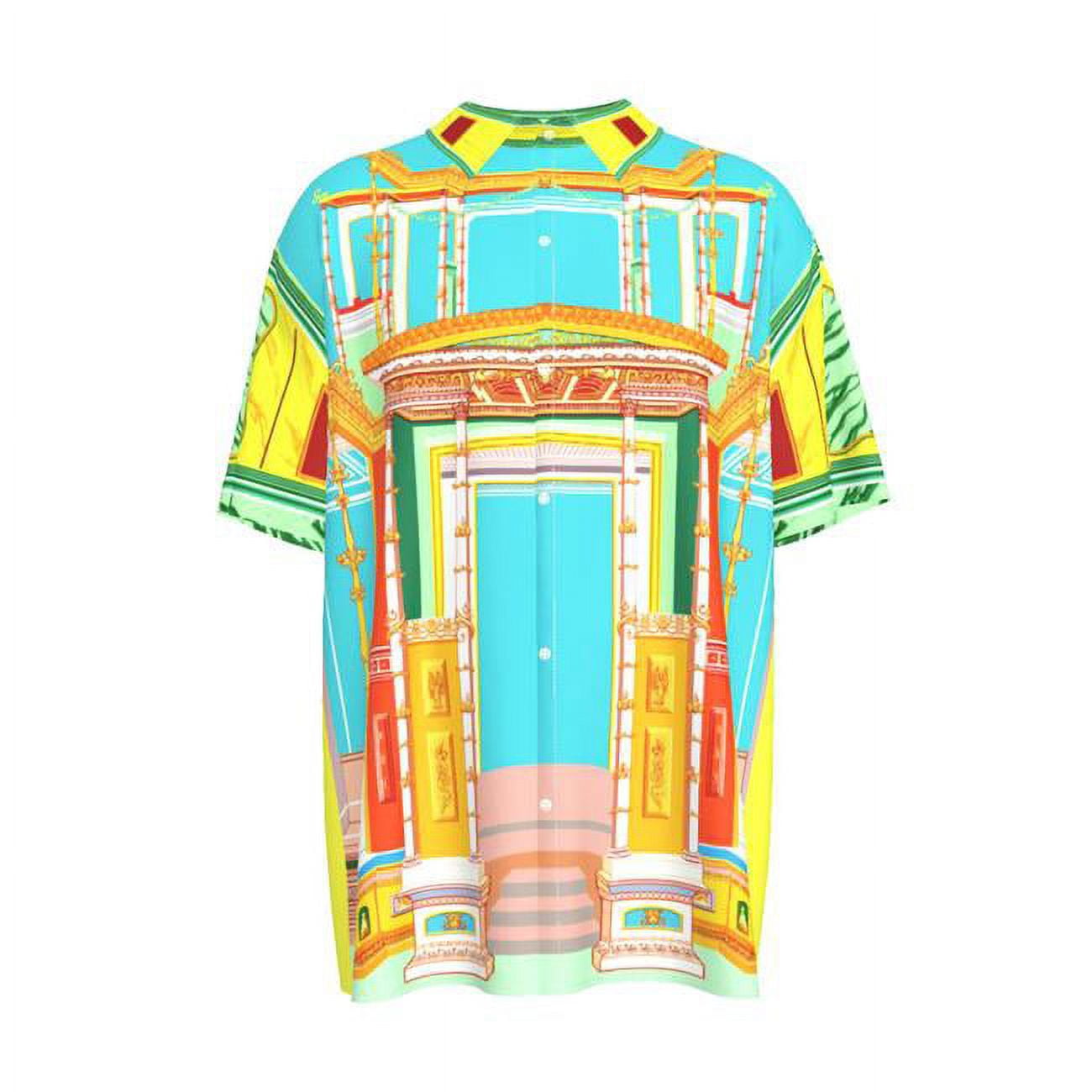 Claires Classical Clown Short Sleeve Button Shirts - Extra Large
