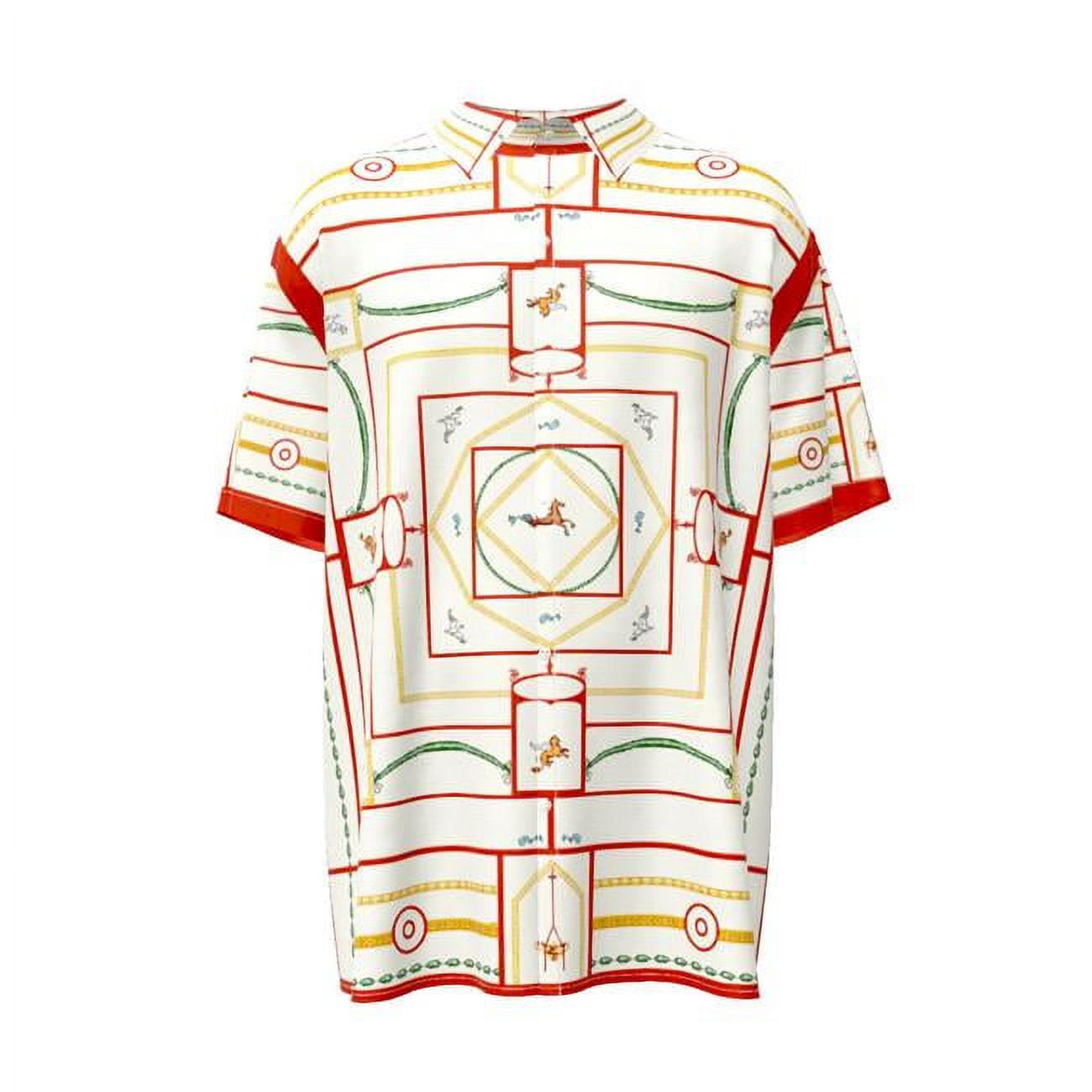 Leos Lazy Labrinth Short Sleeve Button Shirts - Medium